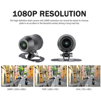 Caméra de tableau de bord moto avant et arrière Full HD 1080P 2,7 pouces, caméra DVR de vision arrière pour moto, vente chaude