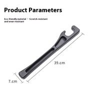 Lot de 2 organiseurs de console universels en ABS, anti-chute, pour combler les espaces latéraux, support de téléphone, remplisseur d'espace de siège de voiture, pour kits intérieurs de voitures