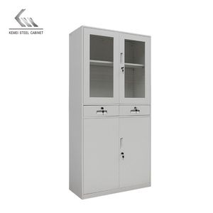 Classeur en acier à porte battante de bureau à <span class=keywords><strong>bas</strong></span> prix et armoire en verre de chambre forte avec 2 tiroirs - Product Image 1