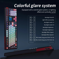 Clavier mécanique SKYLOONG GK104 Pro Tri-mode 104 touches, éclairage RGB, sans fil 2.4G, USB, clavier de jeu à touches remplaçables à chaud