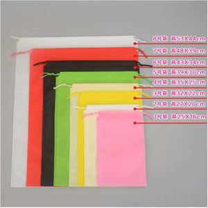 ถุงของขวัญแบบมีเชือกผูก รีไซเคิลได้ ผลิตตามสั่ง สำหรับใส่รองเท้าและเสื้อผ้า ป้องกันฝุ่น - Product Image 2