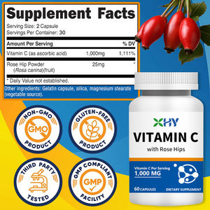 Çin'de yapılan Prime kalite organik sağlık takviyeleri <span class=keywords><strong>vitamin</strong></span> <span class=keywords><strong>C</strong></span> kapsül toptan için 1000MG - Product Image 2