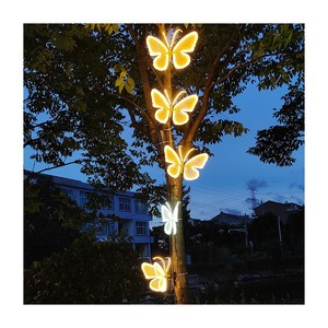 ไฟ LED รูปผีเสื้อบินได้ กันน้ำมาตรฐาน IP65 สำหรับตกแต่งภายนอกอาคาร พร้อมเอฟเฟกต์แสงสว่าง - Product Image 4