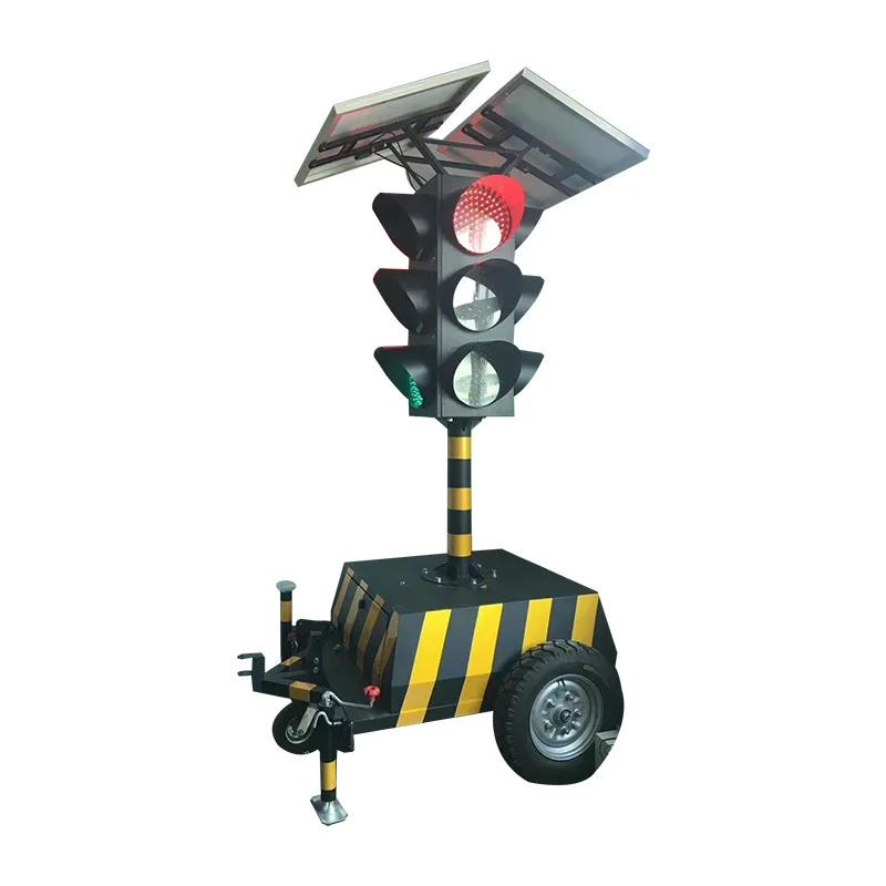 Портативные временные перекресток б/у предупреждение подвижный безопасности дорожного движения СИД солнечный сигнал светофора