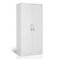 Armoire de chambre classique moderne en panneaux de particules avec 2 tiroirs et étagères pour appartement, hôtel, salle de bain et bureau à domicile, porte en MDF