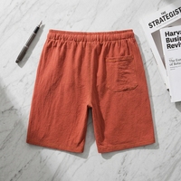 Short de bain vintage pour homme, taille mi-haute, en tissu tissé imperméable, élasthanne/polyester, séchage rapide, avec taille élastique