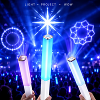 Bâton de Projection Rétractable Langxun, Baguette Lumineuse LED Extensible, Logo Personnalisé pour Concerts, Fêtes, Événements, Vente Directe Usine