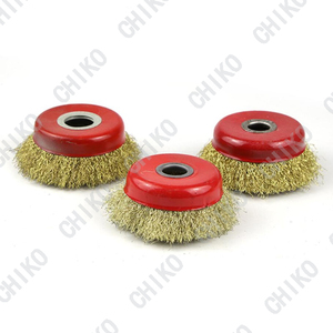 Sikat kawat baja terpilin berbentuk mangkuk simpul putar cangkir baja bulat sikat kawat bentuk mangkuk untuk penggiling sudut - Product Image 6