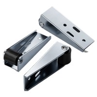 Roulettes inférieures pour portes coulissantes en acier, roues en acier laminé à froid, pour portes en bois, design moderne et minimaliste, support de levage anti-affaissement
