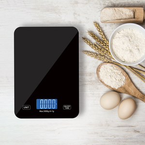 Bilancia per alimenti da cucina digitale Lcd elettronica in acciaio inossidabile ad alta precisione 5kg 11lb calda - Product Image 1