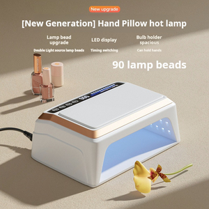 Lampe à ongles portable avec repose-mains, lampe de photopolymérisation UV LED double main haute puissance pour le séchage du gel, idéale pour salon - Product Image 3
