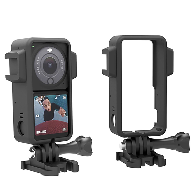 Kitway Standard Protective Frame for DJI Action 2 Sports Camera Used Accessories with Plastic Magnetic Case
