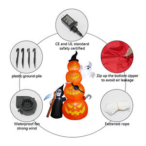 Citrouille gonflable pour <span class=keywords><strong>Halloween</strong></span> Citrouille gonflable grandeur nature pour l'extérieur, décoration de fête parfaite pour <span class=keywords><strong>Halloween</strong></span> - Product Image 4