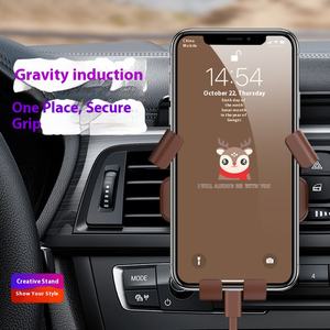 Универсальный Автомобильный держатель для телефона с вентиляционным отверстием AILITA с поворотом на 360 градусов, с мультяшным оленем, Гравитационный дизайн, гарантия 12 месяцев - Product Image 2