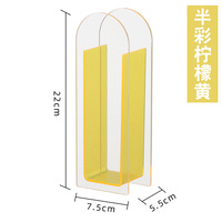 Vase en acrylique coloré de style nordique, vase à fleurs géométrique moderne transparent pour la décoration de la maison, mariage, personnalisable