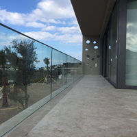 Panneaux en verre trempé industriels solides pour murs-rideaux, façades, balcons et balustrades de bâtiments