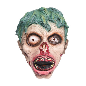 Masque de zombie effrayant en latex pour Halloween, idéal pour les fêtes, les farces et les accessoires de maison hantée - Product Image 1