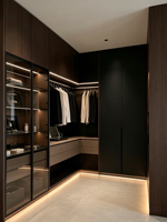 Armoire de chambre autoportante en bois massif, style moderne et luxueux, norme ENF, 2 tiroirs, porte à panneau plat, personnalisable et durable