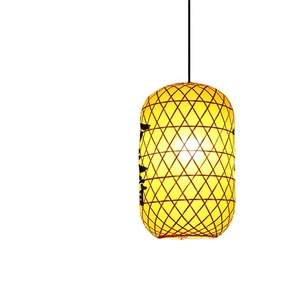 โคมไฟไม้ไผ่รูปทรงยาว แหล่งกำเนิดแสง LED ควบคุมด้วยสวิตช์ สำหรับโรงแรม รีสอร์ท โคมไฟระย้าสไตล์จีน - Product Image 4