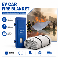 Couverture anti-feu pour voiture électrique avec boîte de rangement en PP pour station de recharge de garage, isolation contre le feu
