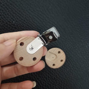 Dia35mm Legno Massello di Faggio Bambino Clip di Manichino FAI DA TE Ciuccio Clip di Non-Tossico - Product Image 5