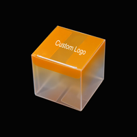 Boîtes en plastique pliables jetables recyclables en PET, PP, PVC imprimées en couleur, emballage de boîtes cadeaux avec logo personnalisé, vernissage, gaufrage