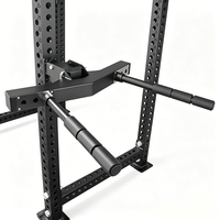 Barres parallèles en acier à largeur réglable, durables, pliables à 90°, barres de dips antidérapantes, accessoires pour barres de traction et rack de squat pour la remise en forme à domicile
