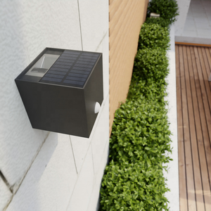 Lámpara Solar LED de Aluminio IP44 para Pared Exterior, Jardín, Porche, Impermeable, Completamente Cargada, Luz Arriba/Abajo - Product Image 5