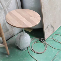 Table d'appoint de balcon créative et moderne de créateur Table de café et de thé simple en marbre naturel Table d'angle de salon ronde en marbre