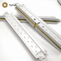 Rainure plate suspendue au plafond en nouveau matériau ou barre en T Fut avec panneau de plafond en PVC