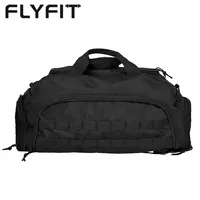 FLYFIT कस्टम सामान जिपर Duffle यात्रा बैग के साथ स्नीकर डिब्बों फिटनेस व्यायाम खेल बैग जिम बैग