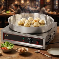 Four à gaufres électrique de table 3000W, cuve en aluminium, faible bruit, nettoyage facile, pour snack-bars et restaurants commerciaux