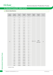 Vrj Semiconductor pour Ul Standard 1000V Ac/Dc Fusibles à action rapide pour redresseurs - Product Image 3