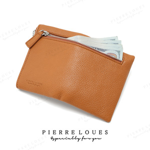 Women's <b>Wallet</b> Card <b>Holder</b> Solid Color Compact Portable Everyday Use Brown - Product Image 3