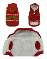 Costume de Noël pour chien, sweat à capuche en tricot de renne, pull d'hiver pour animaux de compagnie, tenue de fête de Noël pour petits chiens XXS-XXXL