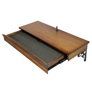 Estante de Almacenamiento Moderno para Dormitorio u Oficina, Estante Flotante de Pared con Compartimento Oculto, Estante de Madera con Cajón Oculto para Armas - Product Image 3