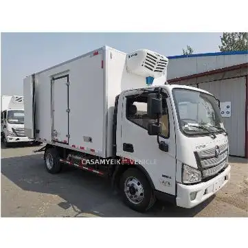 Hot Sale 5 Tons Fresh Vegetables Meat Fish Cold-Chain Transport Freezer refrigerated Box cold room Van Food Truck