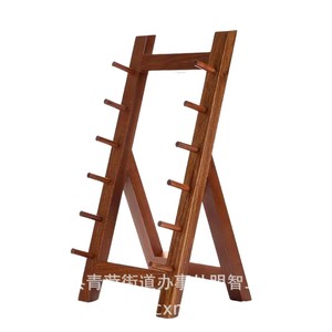 Wooden Knife <b>Rack</b> 3 Tier Foldable Standing Storage Display <b>Rack</b> For <b>Kitchen</b> Organization - Product Image 5