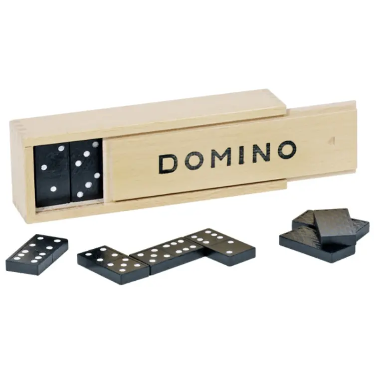 Holz Domino Box 28 Reise Domino Set Club Klassen zimmer Party Spiel Kinder Kinder Spielzeug Erwachsene Spiel