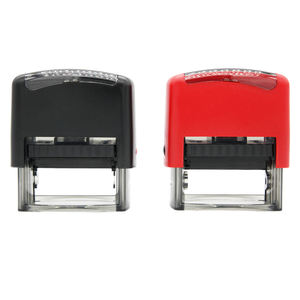 Sello de Espuma Autoentintable de Plástico Rojo y Negro de 48*18mm, Sello de Plástico <span class=keywords><strong>para</strong></span> Oficina, Sello Autoentintable en Blanco - Product Image 2