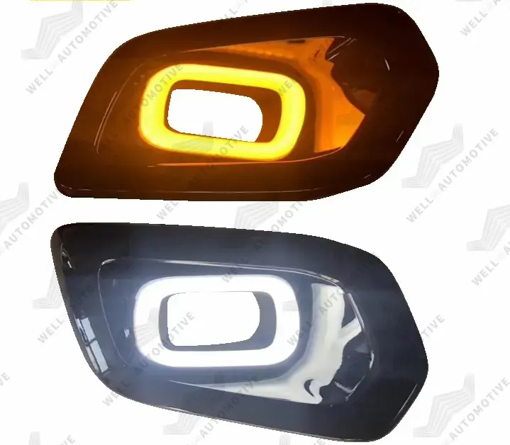 ไฟตัดหมอก LED สีดำสำหรับรถปิคอัพคุณภาพสูง DRL ไฟวิ่งกลางวันสีดำสำหรับ Ranger T8 2019 +