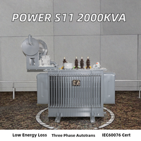Transformateur industriel immergé dans l'huile triphasé S11 50/60 Hz à trois enroulements, bobine ronde, applications MT et HT