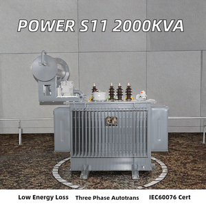 Transformateur industriel immergé dans l'huile triphasé S11 50/60 Hz à trois enroulements, bobine <span class=keywords><strong>ronde</strong></span>, applications MT et HT - Product Image 2