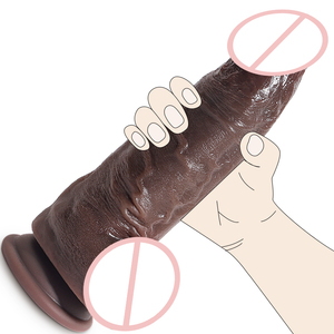 Dildo stimolante per prosta e punto G, simulazione realistica, nero, 8.46 pollici, per <span class=keywords><strong>masturbazione</strong></span> femminile e stimolazione maschile e femminile, giocattolo sessuale per donne - Product Image 1