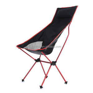 Chaise de camping pliable légère en aluminium à dossier haut, type Moon Chair, pour extérieur, plage et randonnée - Product Image 2
