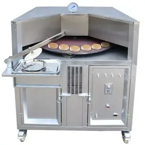 Stainless Steel Professional Gas Type Chapati Pita Bread Rotary Baking Oven