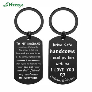 Portachiavi 'Guida con Cura' per Fidanzato, 'Guida con Cura, Bellissimo, Ho Bisogno di Te Qui con Me', Regalo per Compleanno e San Valentino - Product Image 3