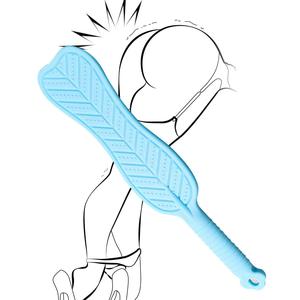 ไม้ตีสำหรับผู้ใหญ่ของเล่นทางเพศสำหรับผู้ใหญ่แผ่นยางรูปใบปาล์มมีพื้นผิวของเล่นยืดหยุ่นสำหรับเกมทาส SM - Product Image 1