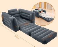 INTEX 66551 — canapé-lit extractible, mobilier d'extérieur et d'intérieur, canapé Double, grandes tailles