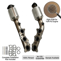 Paire de convertisseurs catalytiques de collecteur d'échappement pour Toyota 4Runner 2003-2009 4.0L V6 Moteur 1GR-FE 17140-31010 674-904 SANS CODE D'ALERTE